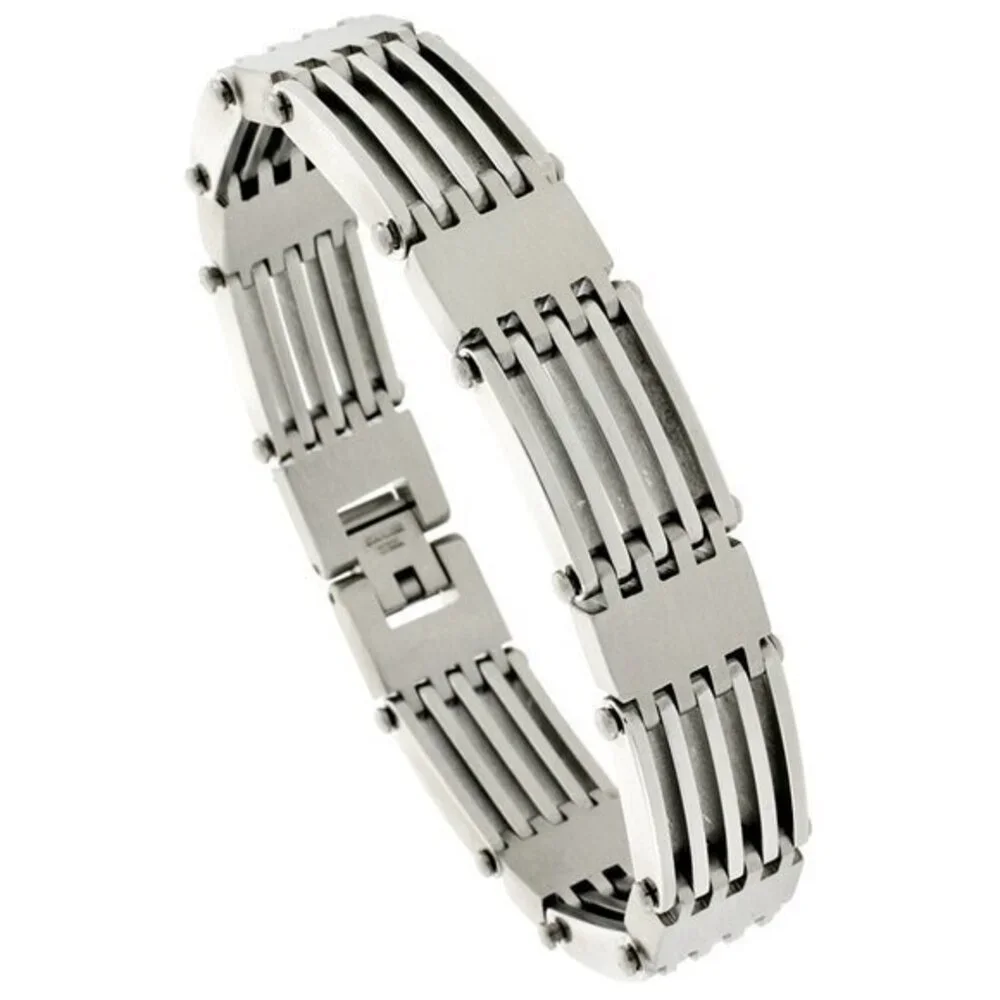 Stainless Steel Steel bar men's Bracelet 8.5